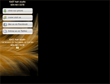 Tablet Screenshot of kasthairstudio.com